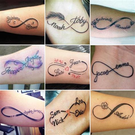 infinitos tatuajes con nombres|Tatuajes de infinito: los símbolos y sus significados (+ 80 ideas)